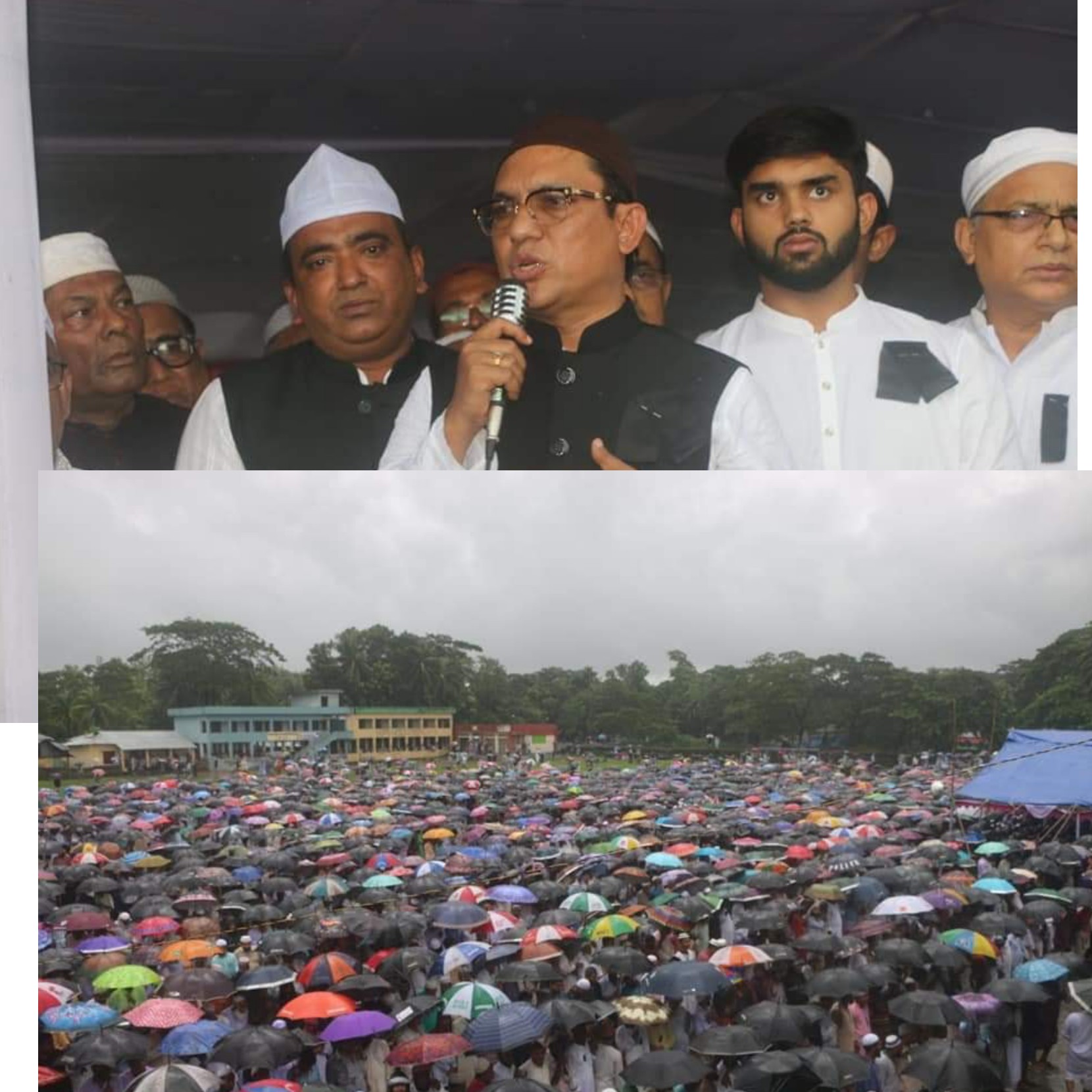 ভোলার লালমোহন এমপি শাওনের বাবার জানাযা অনুষ্ঠিত
