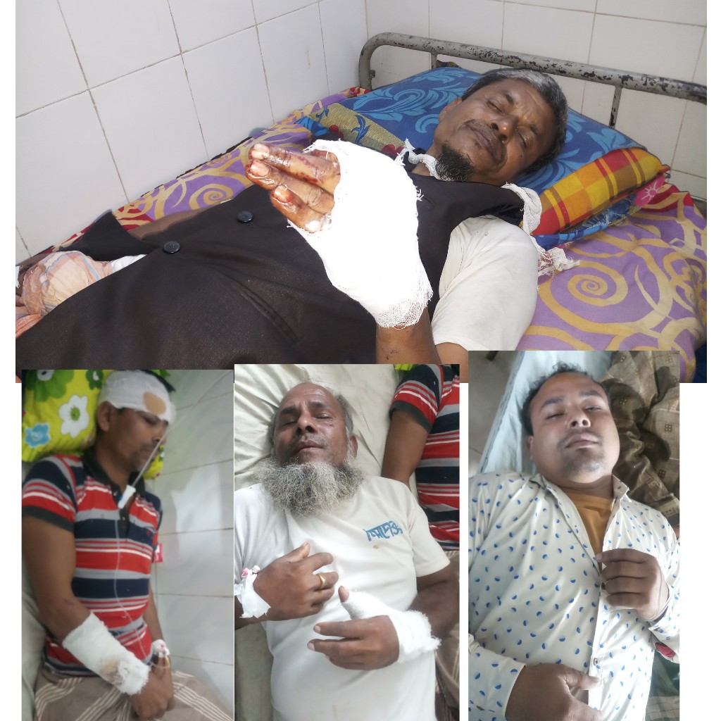 চেয়ারম্যান মিজান খানের নির্দেশে ই রাজাপুর- ইলিশায় রক্তক্ষয়ী সংঘর্ষ আহত ১০