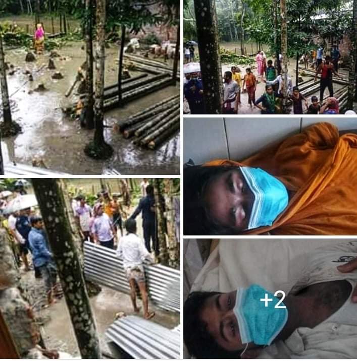 ভোলার বাপ্তায় ভূমিদস্যু বাচ্চু ও দুলালের নেতৃত্বে দেশীয় অস্ত্রশস্ত্র নিয়ে জমি দখলের চেস্টা।।হামলায় আহত ১০।।