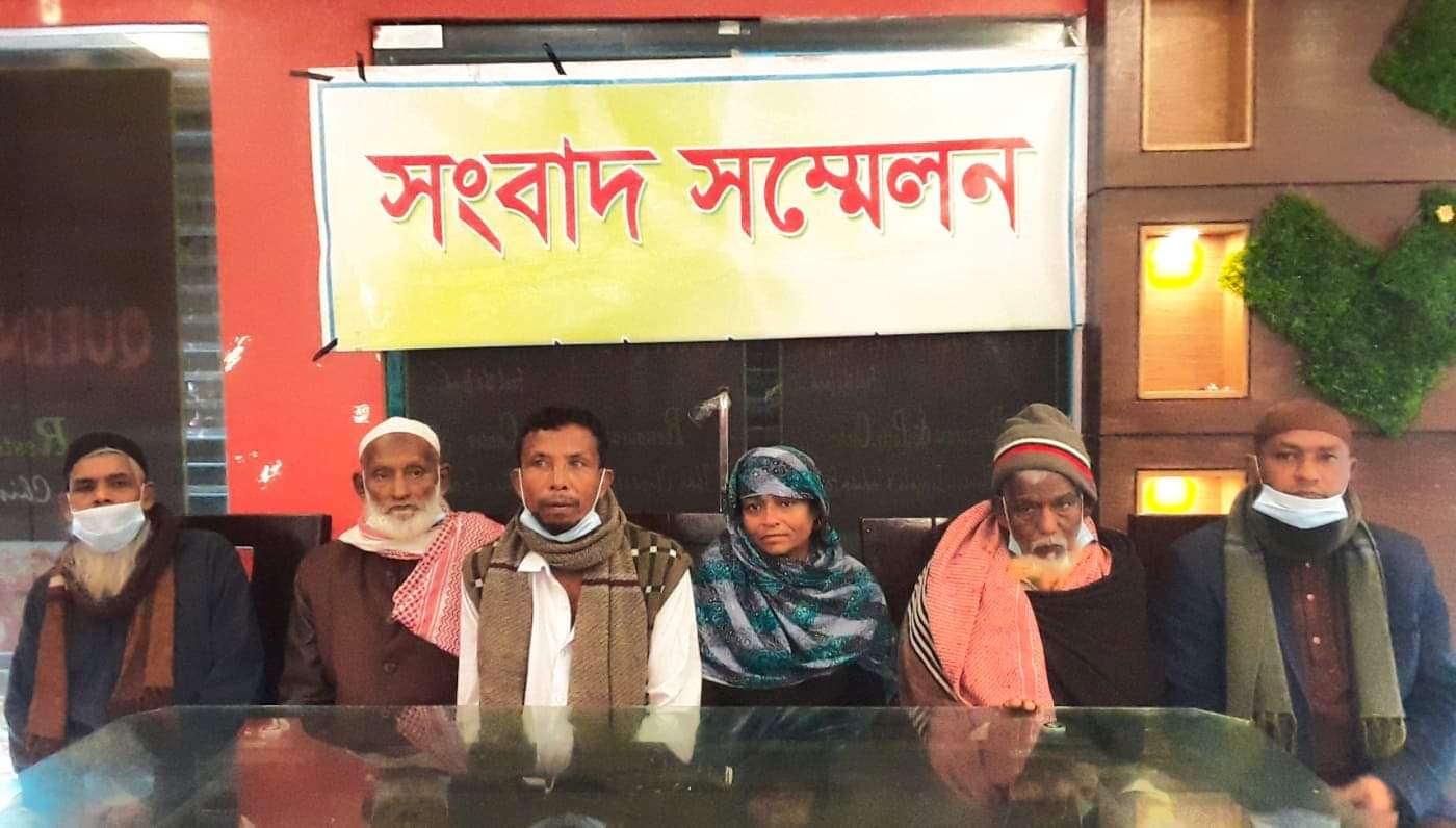 ভোলার লালমোহনের ভূমিদস্যু আবুল কালামের বিচারের দাবি সংবাদ সম্মেলনে ।।