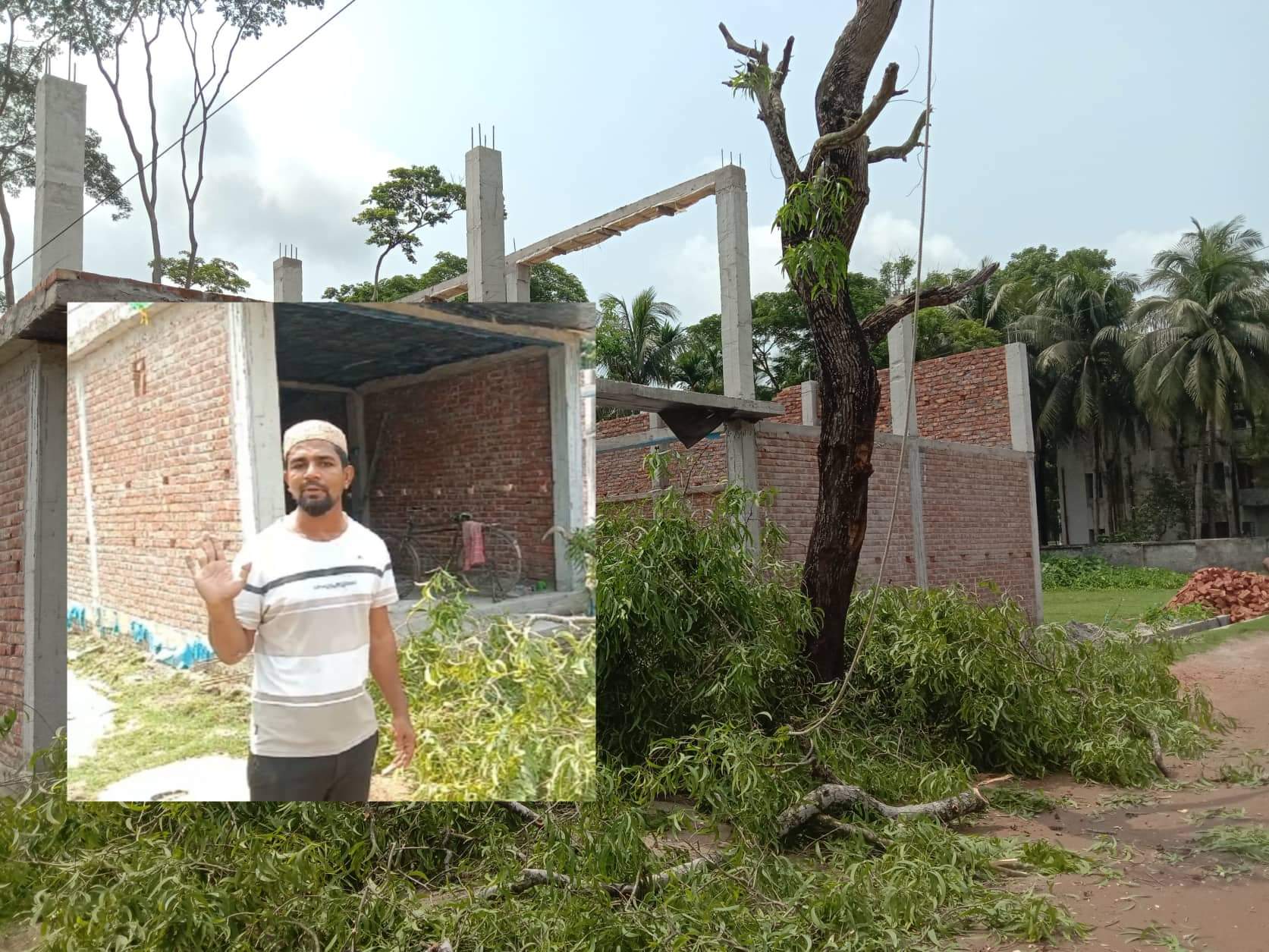 ভোলায় বিসিকের গাছ কাটার বিষয়ে জিজ্ঞেস করায় সংবাদকর্মীর সাথে উদ্যোক্তার অশোভন আচরণ।।